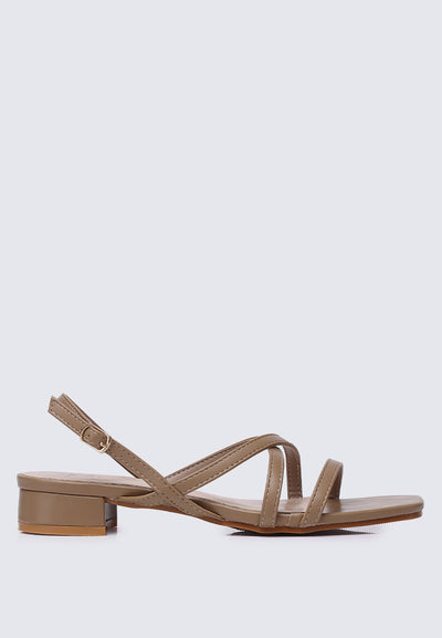 Savannah Comfy Sandals In Taupe