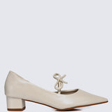 Vivienne Comfy Heels In Ivory