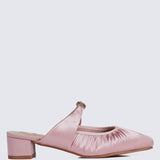 Loue Comfy Heels In Pink