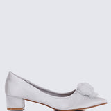 Sereia Comfy Heels In Silver