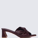 Kailia Comfy Heels In Maroon
