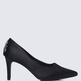 The Carriage Princess Comfy Pumps In Black - myballerine