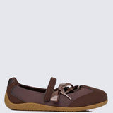 Luluna Comfy Ballet Sneakers In Espresso