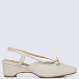 Anya Comfy Heels In Butter