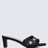 Katarina Comfy Heels In Black