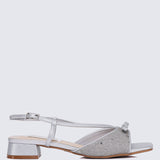 Ophelia Comfy Sandals In Silver