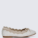 Beatrix Comfy Ballerina In Beige