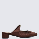 Loue Comfy Heels In Coffee