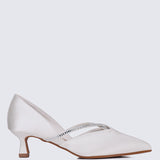 Whitney Comfy Heels In Ivory
