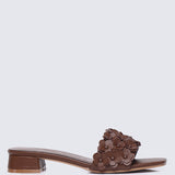 Corinne Comfy Sandals In Brown