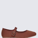 Faye FlexFit Comfy Ballerina In Brown