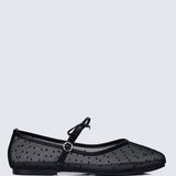 Lilou Comfy Ballerina In Black