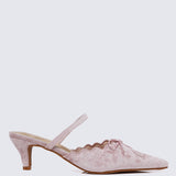 Lisbeth Comfy Heels In Pink