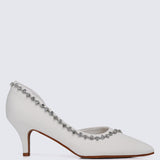 Dahlia Comfy Pumps In White