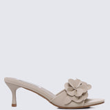 Anneliese Comfy Heels In Nude