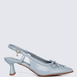 Mirabelle Comfy Heels In Light Blue