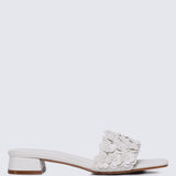 Corinne Comfy Sandals In Off White