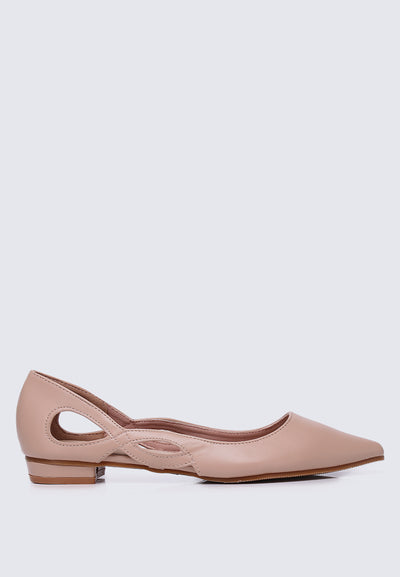 Eloise Comfy Flats In Blush