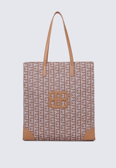 Melitta Printed Tote Bag In Almond