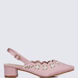 Anastasia Comfy Heels In Pink