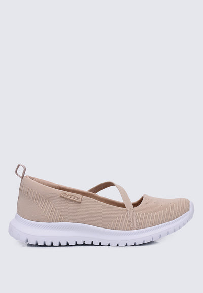 The Easy Comfy Flats In Nude