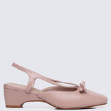 Anya Comfy Heels In Pink