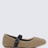 Margot FlexFit Comfy Ballerina In Beige