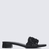 Corinne Comfy Sandals In Black