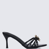 Eternal Blossom Comfy Heels In In Black