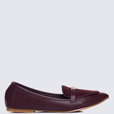 Choco Soufflé Comfy Loafers In Burgundy