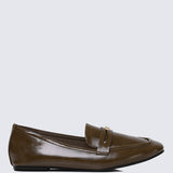 Noa Comfy Loafers In Olive