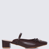 Cocoa Crème Comfy Heels In Espresso