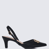 Portia Comfy Heels In Black