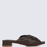 Sia Comfy Sandals In Espresso