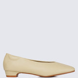 Priscilla Comfy Heels In Butter