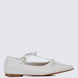 Adelaide Comfy Ballerina In Beige