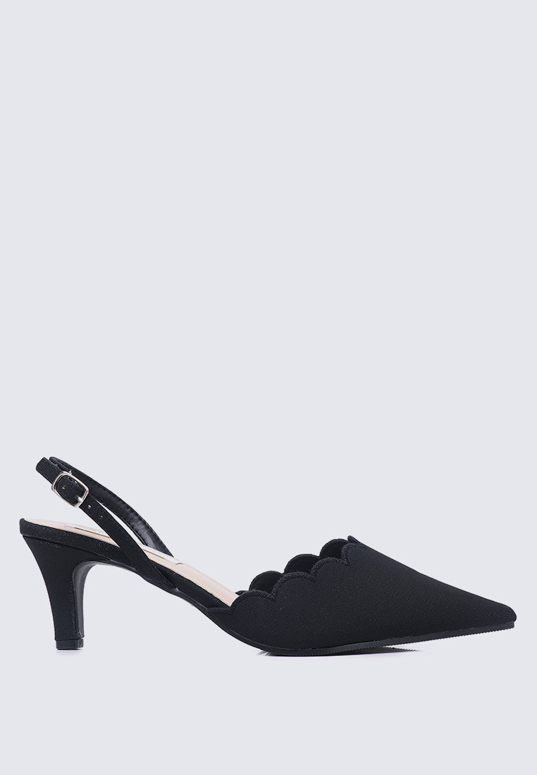 Yolanda Comfy Heels In Black - myballerine