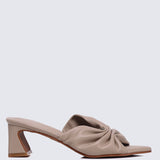 Kailia Comfy Heels In Nude