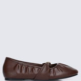 Rowena Comfy Ballerina In Espresso