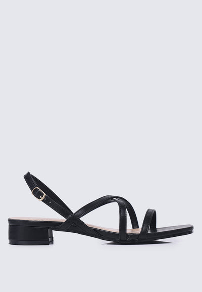Savannah Comfy Sandals In Black