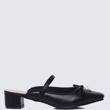 Cocoa Crème Comfy Heels In Black