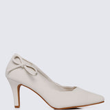 Misha Comfy Heels In Ivory