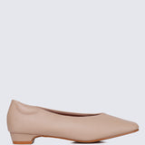 Priscilla Comfy Heels In Nude Pink