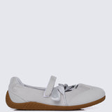 Luluna Comfy Ballet Sneakers In Silver