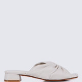 Sia Comfy Sandals In Beige