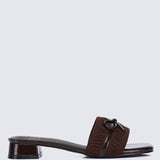 Isabeau Comfy Sandals In Espresso