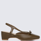 Anya Comfy Heels In Espresso