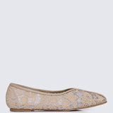 Peony Comfy Ballerina In Nude