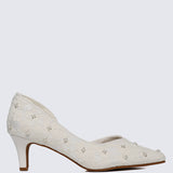 Kassia Comfy Heels In Ivory