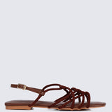Naomi Comfy Sandals In Brown